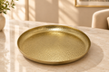 Golden Hammered Aluminium Tray